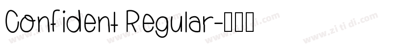Confident Regular字体转换